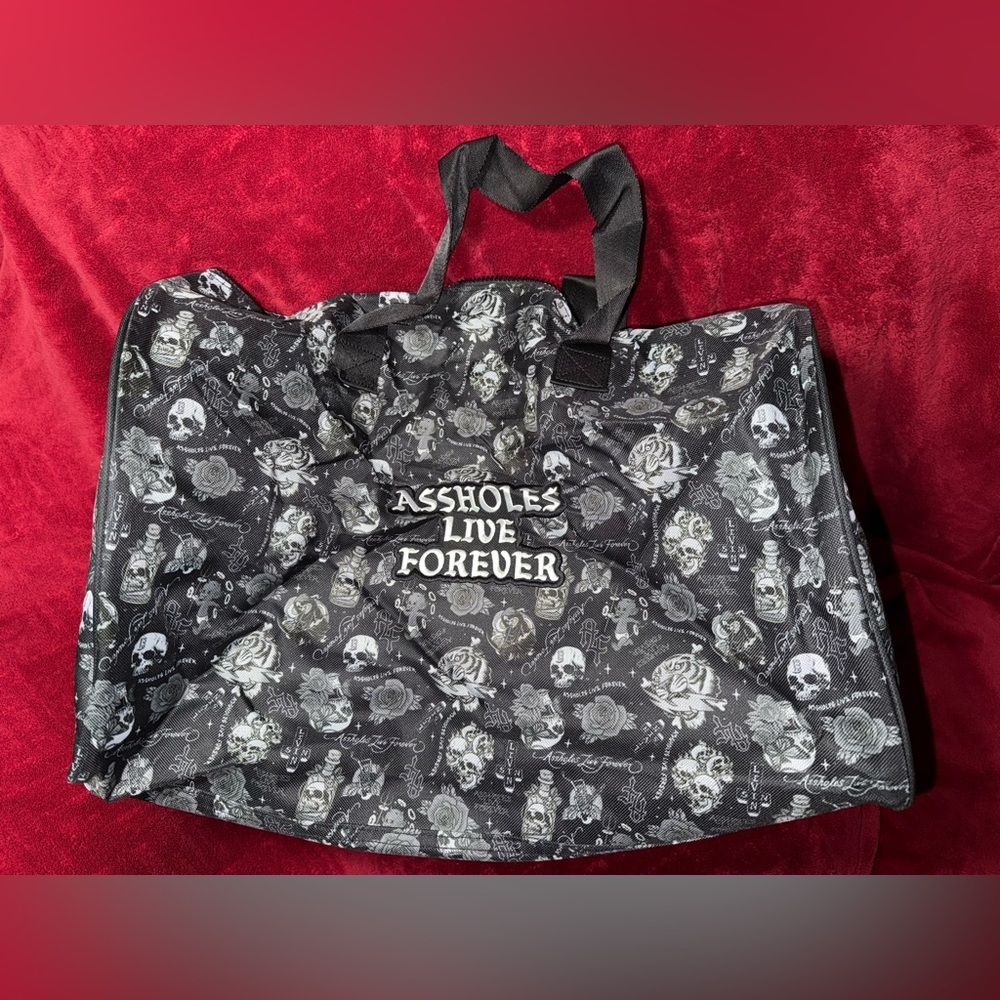 ALF (Assholes Live Forever) “Emotional Baggage” Skulls & Tigers Duffel Bag